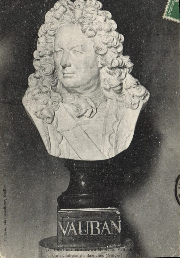 Authentisches Portrait des Marschalls Vauban — im Schloss Bazoches (Nièvre) — Potlain, Buchhändler-Verleger, Avalton - Vorderseite