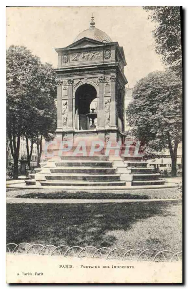 París - Fuente de los Inocentes — A. Taride, París - Anverso