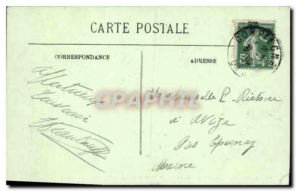 Compiègne — Parque do Castelo — A Tonnelle — LL. - Verso