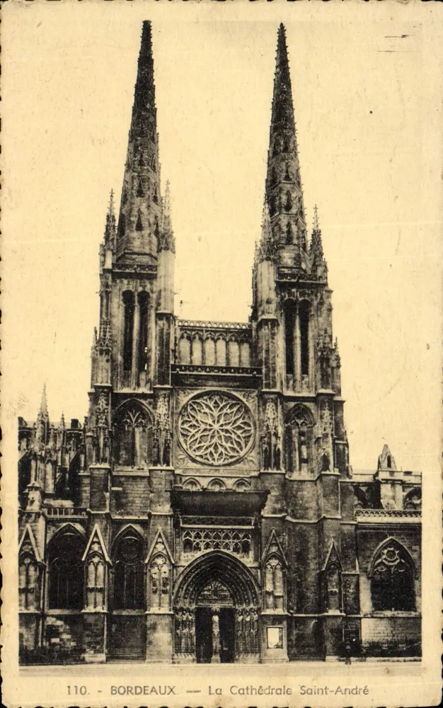 Bordeaux — A Catedral de São André — Editor La Cigogne, n° 110 - Frente