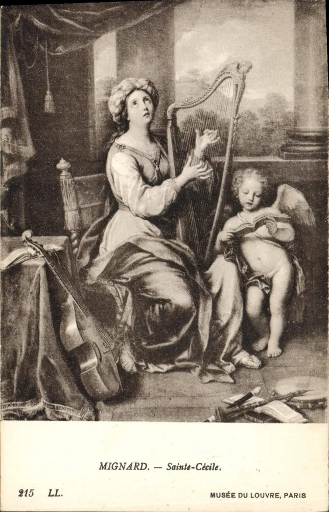 Santa Cécilia — Mignard — Museu do Louvre, Paris - Frente