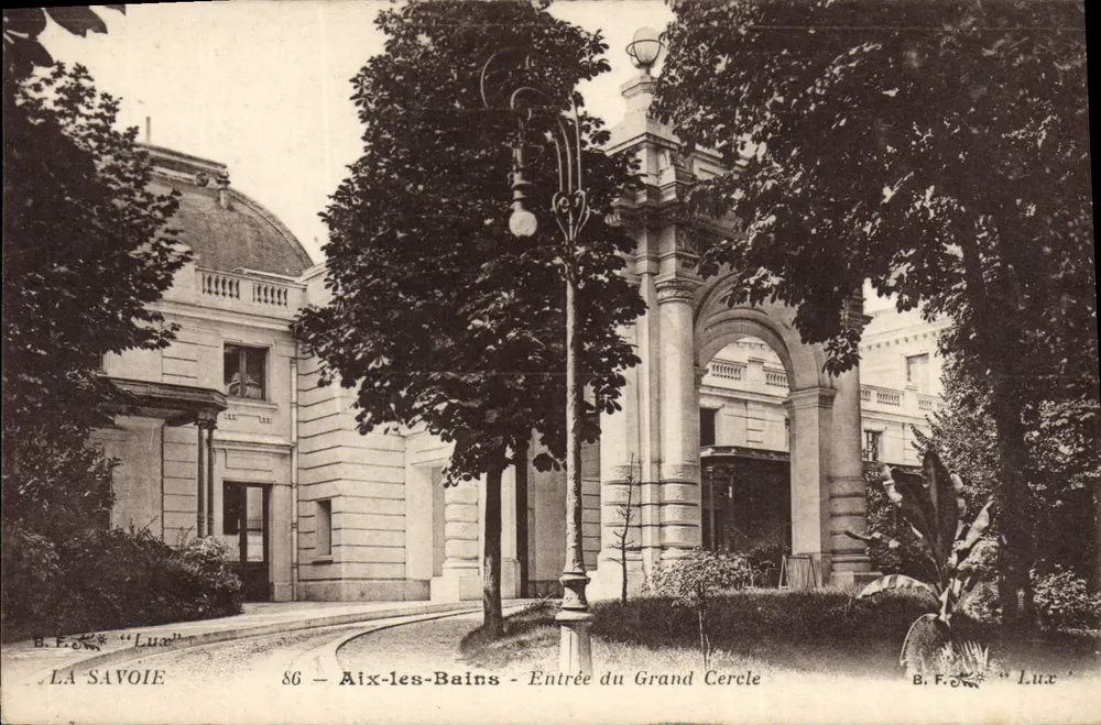 Aix-les-Bains — Eingang zum Grand Cercle — B.F. Lux, n°86 - Vorderseite