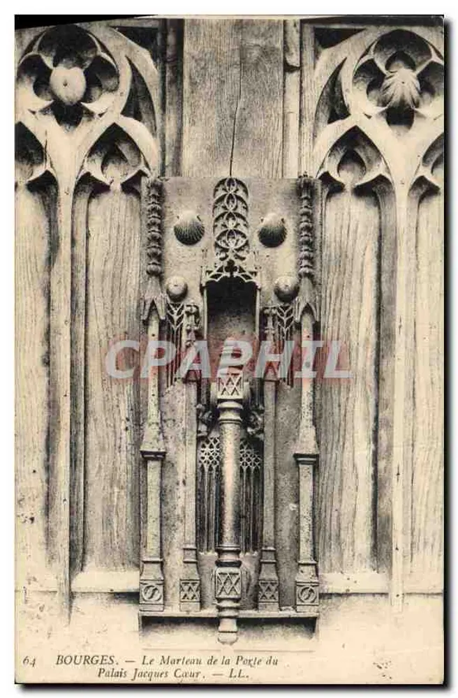 Bourges — Der Hammer der Palastpforte von Jacques Cœur — L.L. n°64 - Vorderseite