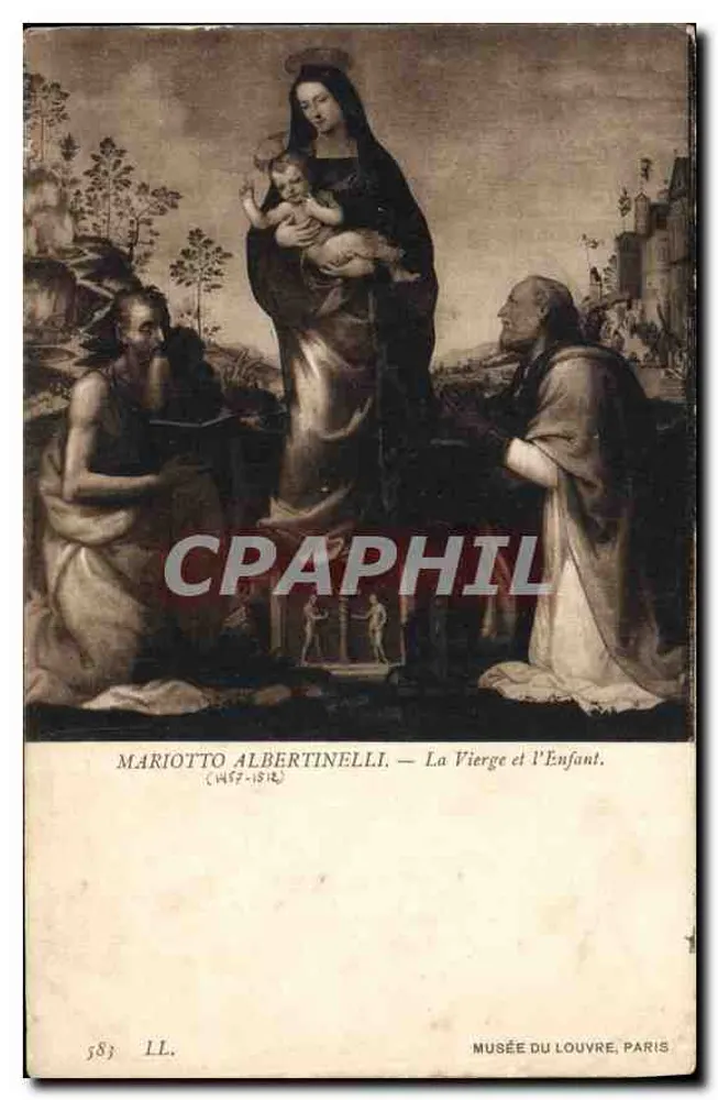 Die Jungfrau und das Kind — Mariotto Albertinelli (1487-1518) — Musée du Louvre, Paris - Vorderseite