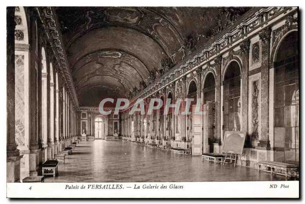Palast von VERSAILLES — Die Galerie der Spiegel — ND Phot - Vorderseite