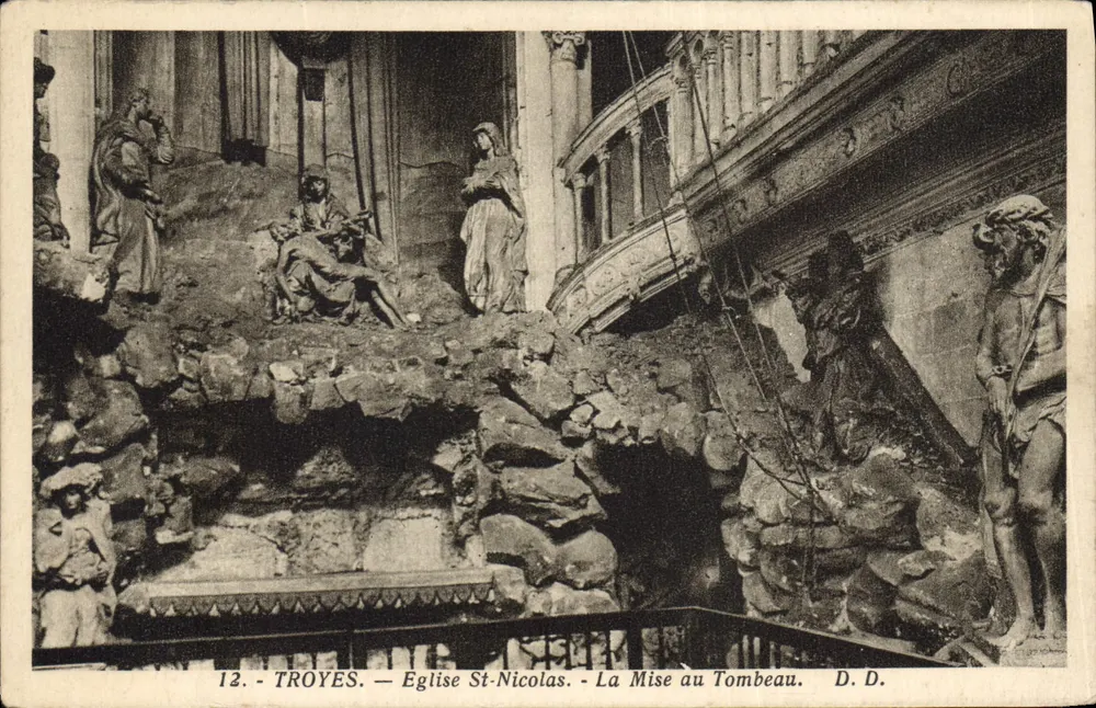 Troyes — Église St-Nicolas — La Mise au Tombeau - Vorderseite