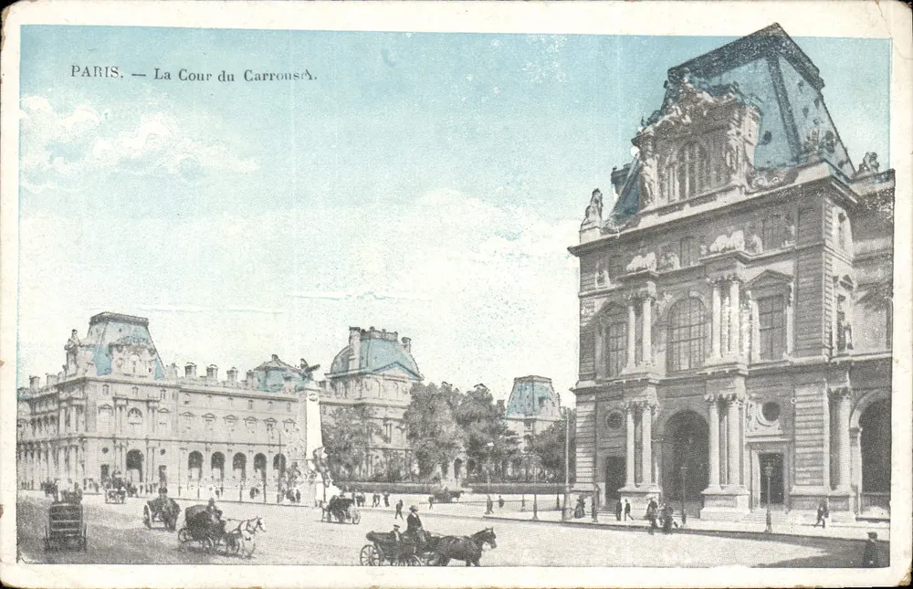 Paris — A Cour do Carrousel — editor não visível - Frente