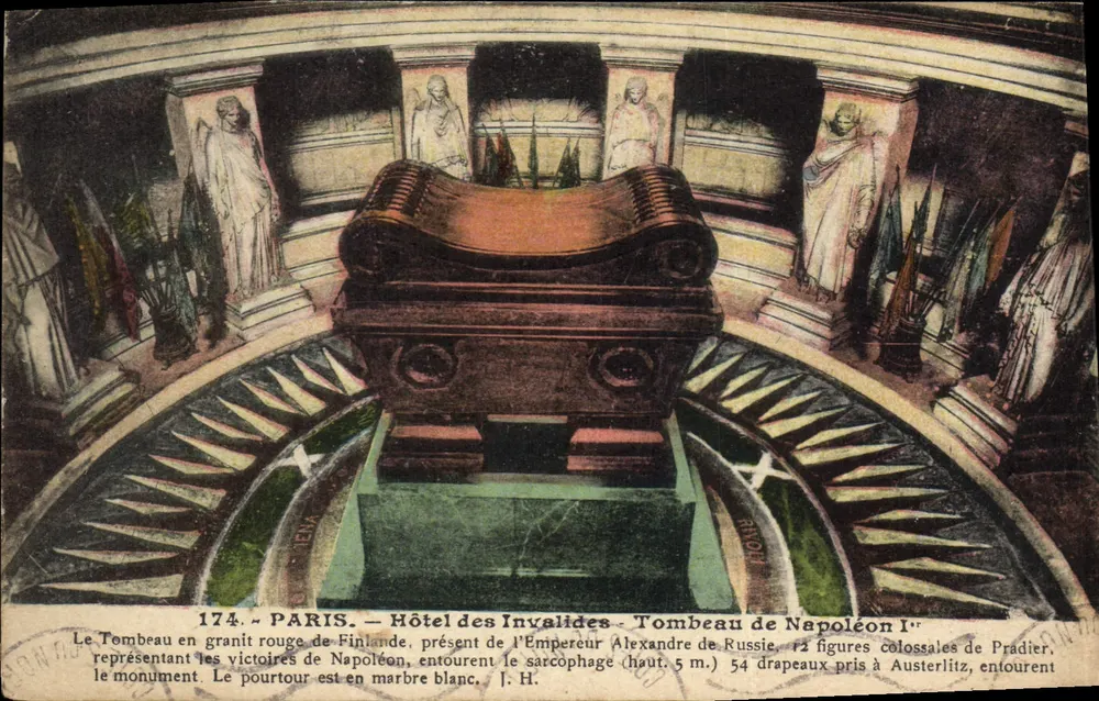 Paris — Hôtel des Invalides — Tombeau de Napoléon Ier — éditeur J.H. n°174 - Recto