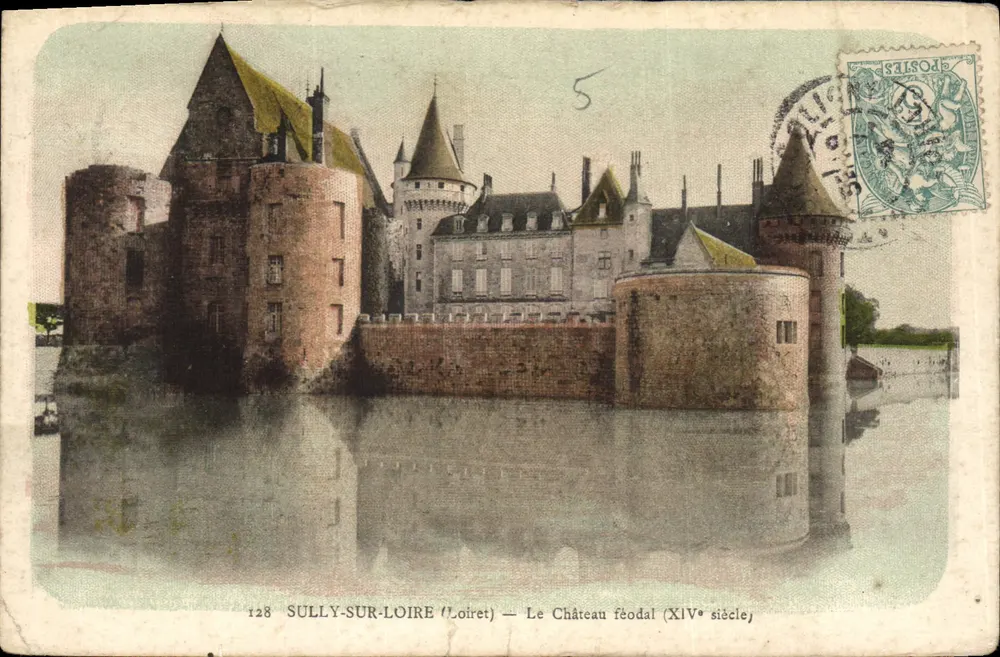 SULLY-SUR-LOIRE (Loiret) — Das feudale Schloss (14. Jahrhundert) — Verleger: Sully-sur-Loire, Nr. 128 - Vorderseite