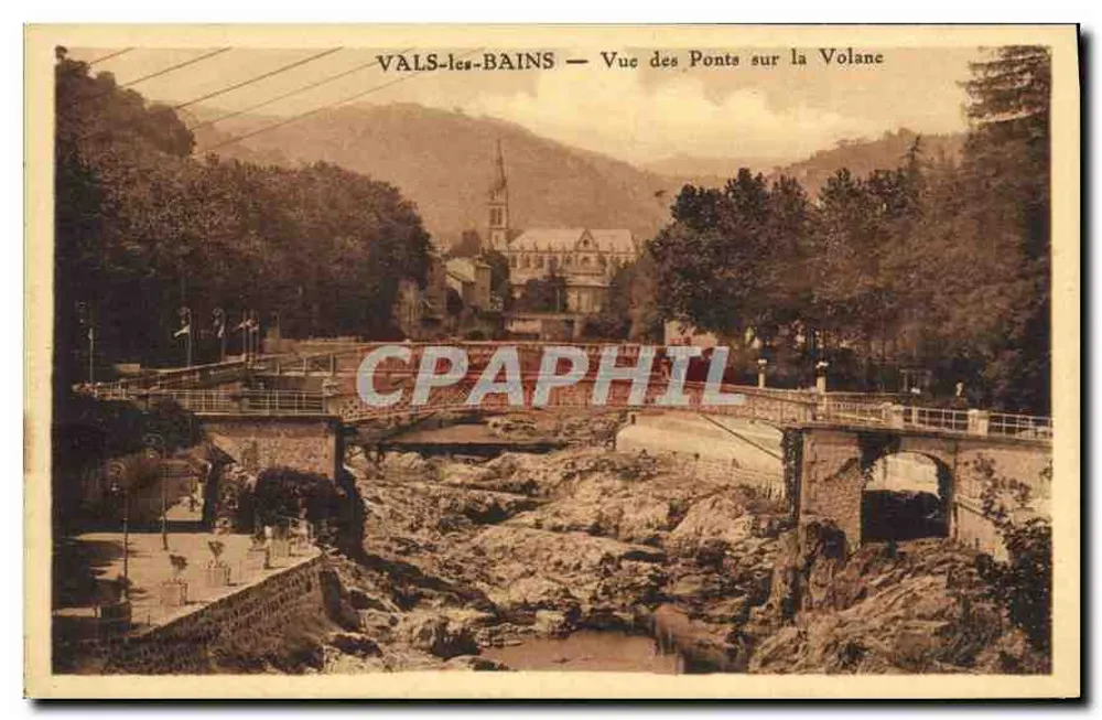 Vals-les-Bains — Ansicht der Brücken über die Volane — Artistic Edition - Vorderseite