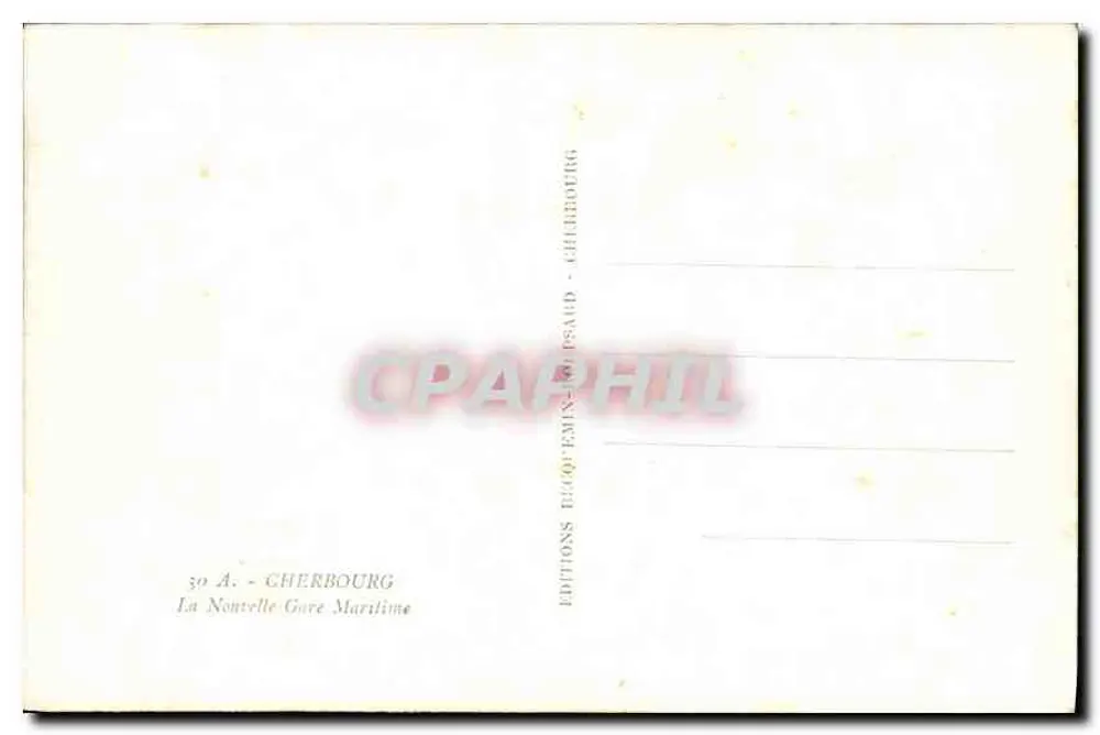 A Nova Estação Marítima — Cherbourg — Éditions Blond-Emin-Ousaud - Verso