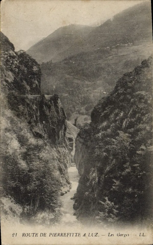 Estrada de Pierrefitte a Luz — As Gorges — LL - Frente