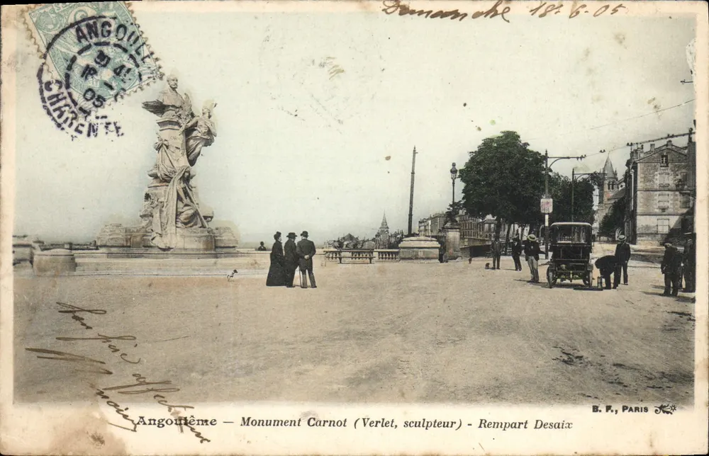 Angoulême — Carnot-Monument (Verlet, Bildhauer) — Bastion Desaix - Vorderseite