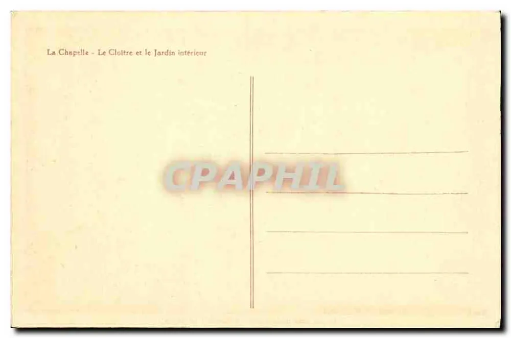 Le Bon Sauveur - Bégard (C. du-N.) — Studio R. Brieres - Verso