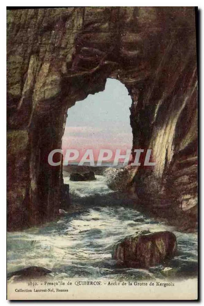 Arch der Grotte Kergroix — Quiberon — Sammlung Laurent-Nel, Rennes - Vorderseite