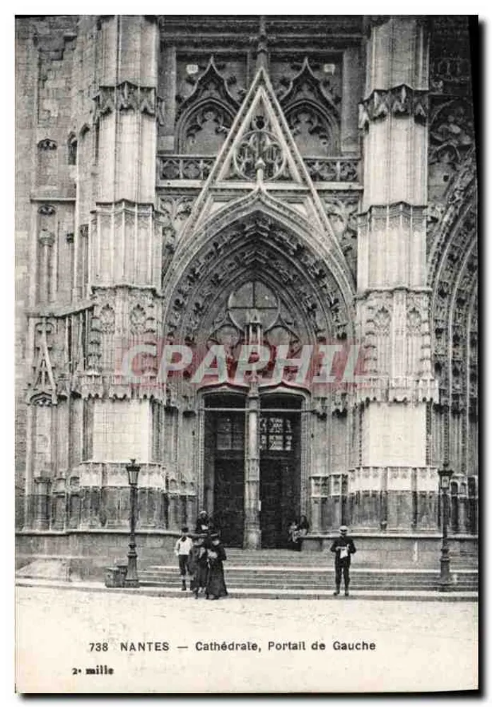 NANTES — Kathedrale, linkes Portal — 738, 2. Tausend - Vorderseite