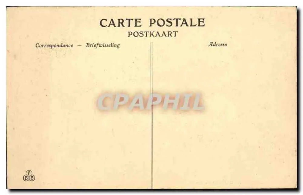 Brüssel, Das Königshaus — nach einem Gemälde von K. Holborn - Rückseite