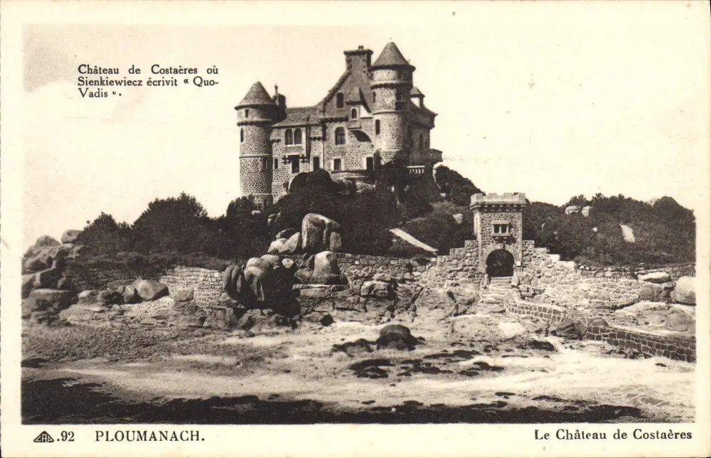 Castelo de Costaères em Ploumanach — n°92 - Frente