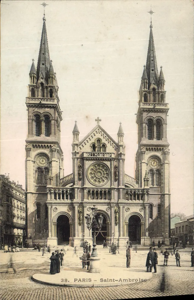 Paris - Saint-Ambroise — editor desconhecido, n° 38 - Frente