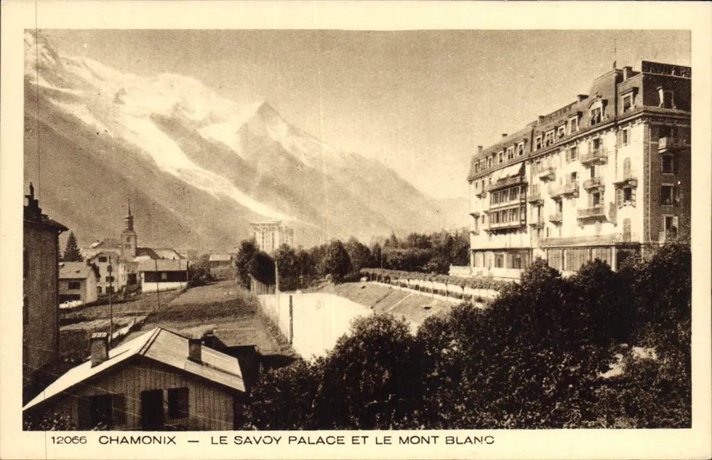 Chamonix — Das Savoy Palace und der Mont Blanc — Sammlung Les Deux Savoies - Vorderseite