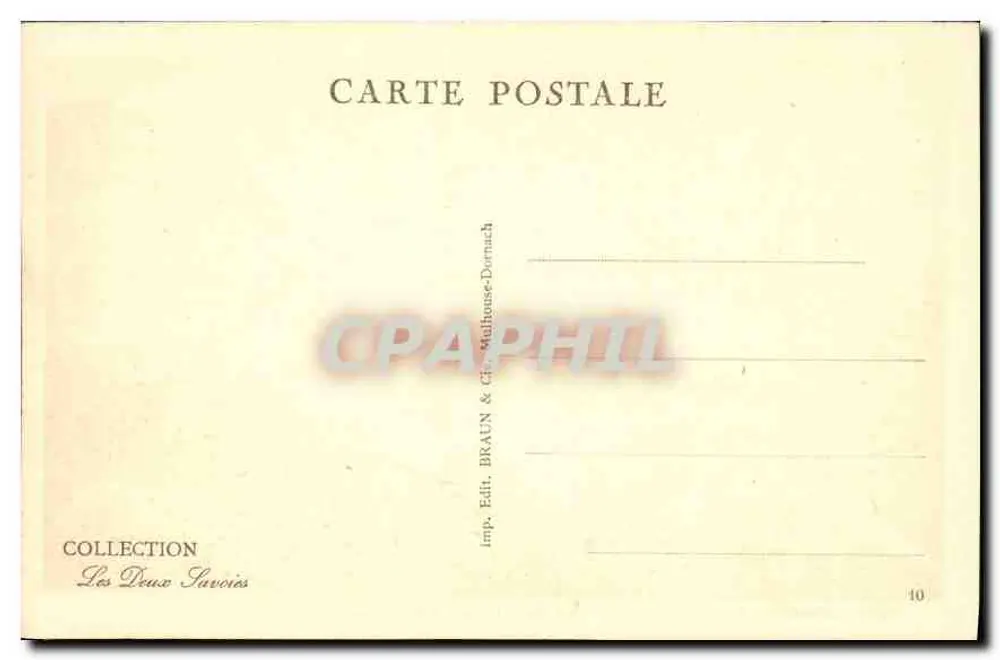 Chamonix — Das Savoy Palace und der Mont Blanc — Sammlung Les Deux Savoies - Rückseite