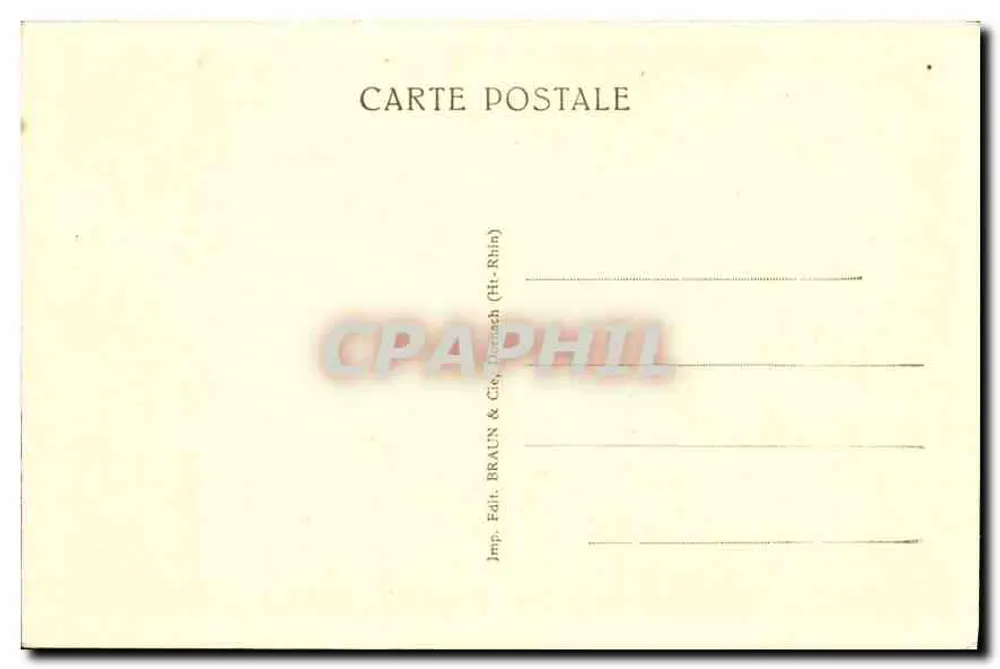 Bains-les-Bains — O Bagnerot — editor Braun & Cie, Hittach - Verso