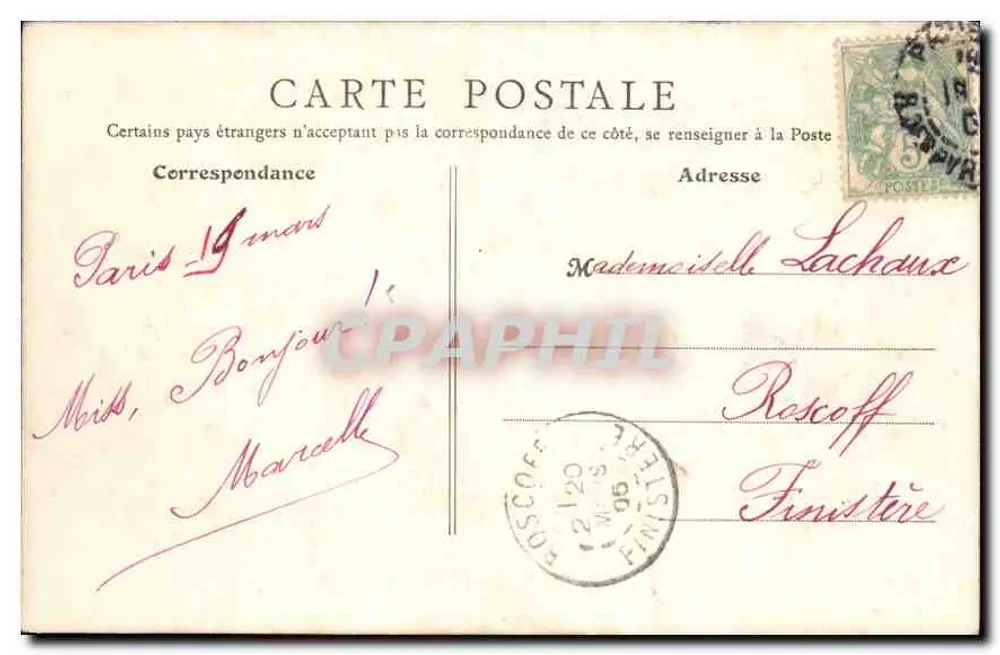 PARIS — Plac Konkordii — N.G. Paris, n°44 - Rewers