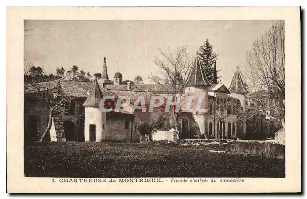 Chartreuse de Montrieu - Fachada de entrada do mosteiro — Edição F. Duce & Cie, Marselha - Frente