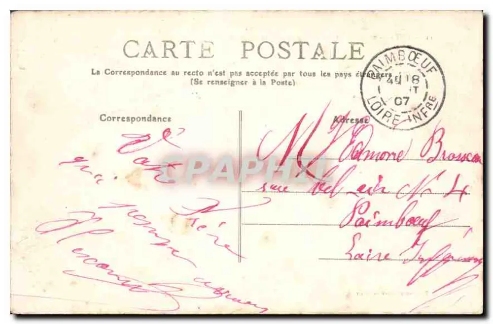 CETTE - Bäderort — Meeresblick und Sturm — Édition Y - Rückseite