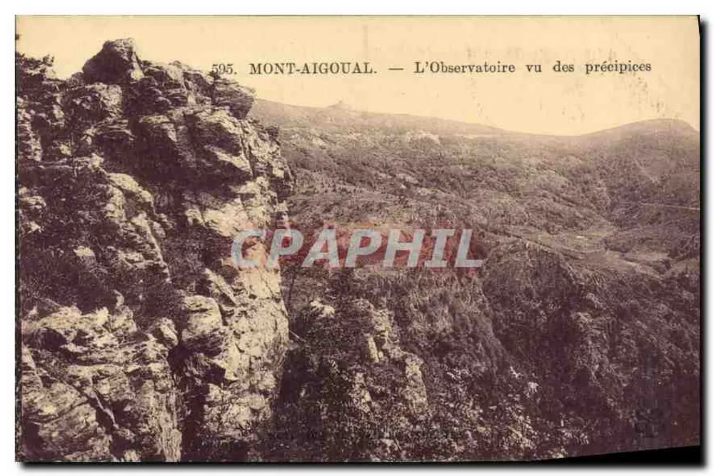 Mont-Aigoual — Ansicht des Observatoriums von der Kante — n°595 - Vorderseite
