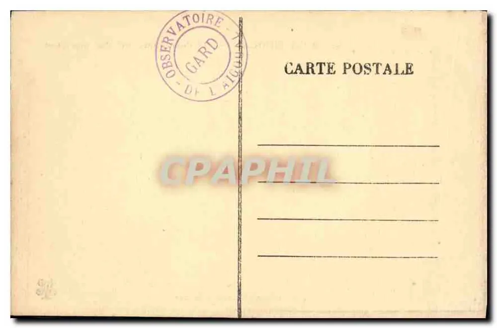 Mont-Aigoual — Ansicht des Observatoriums von der Kante — n°595 - Rückseite