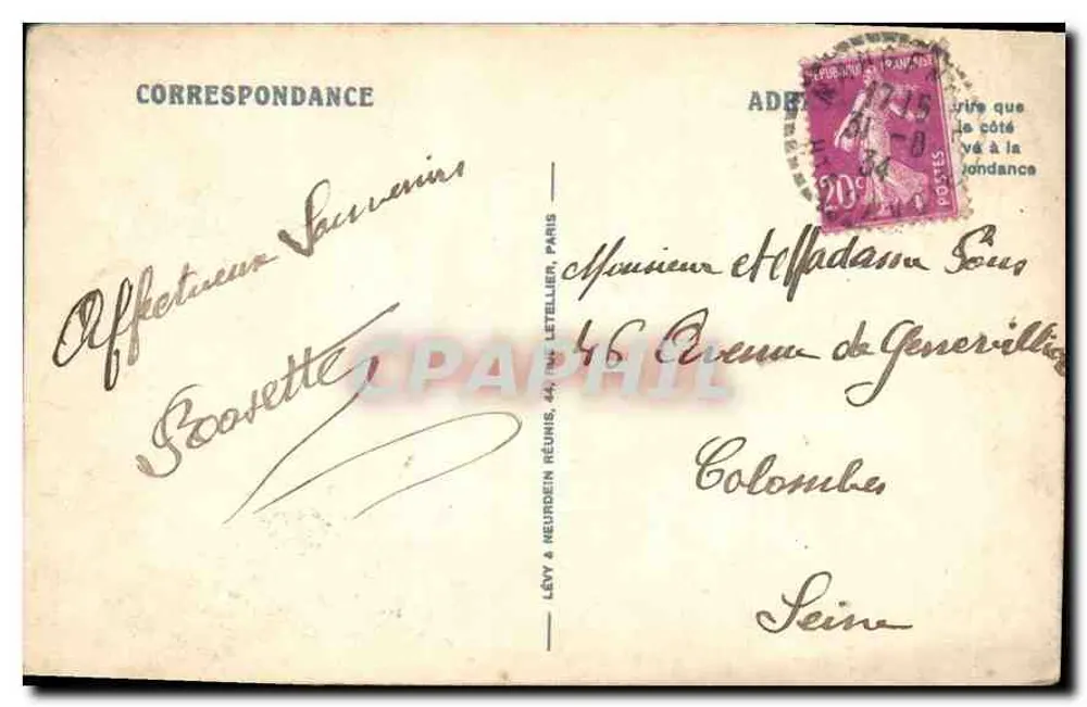Thonon — Das Grand Hotel vom See Léman aus gesehen — LL - Rückseite