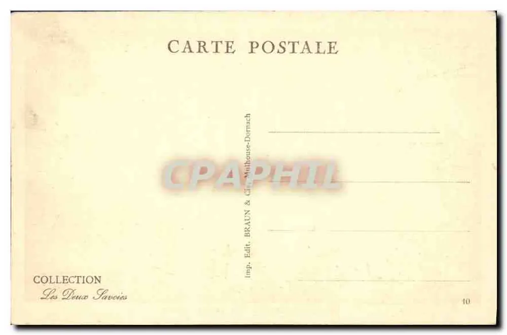 Chamonix — Das Savoy Palace und der Mont Blanc — Sammlung Les Deux Savoies - Rückseite