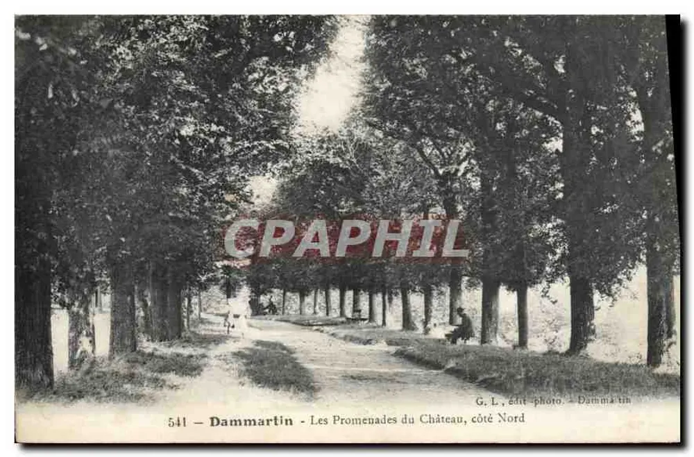 Dammartin - Die Schlosspromenaden, Nordseite — G. L., edit-photo, Dammartin - Vorderseite