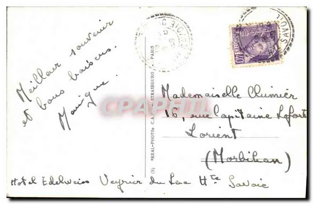 Annecy — As Velhas Prisões — LL. — C.P.A.P.H.I.L. n°376 - Verso