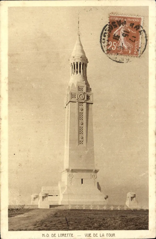 N.-D. de Lorette — Vista da torre — Cie. Imp. Philibert, Lille - Frente