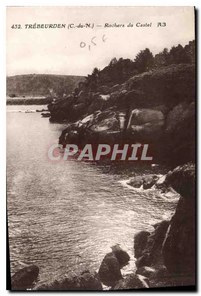 Trébeurden (C.-du-N.) — Rochers do Castel — Fototipia A. Anzana - Frente