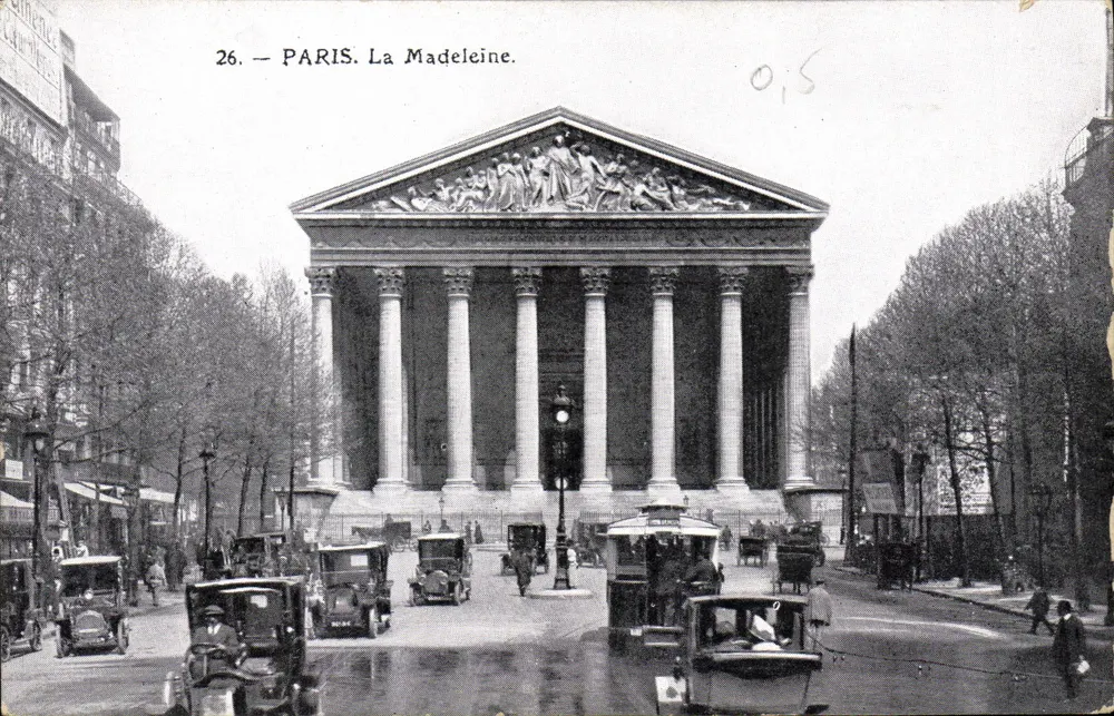 Paris. A Madeleine — Editor desconhecido, n° 26 - Frente