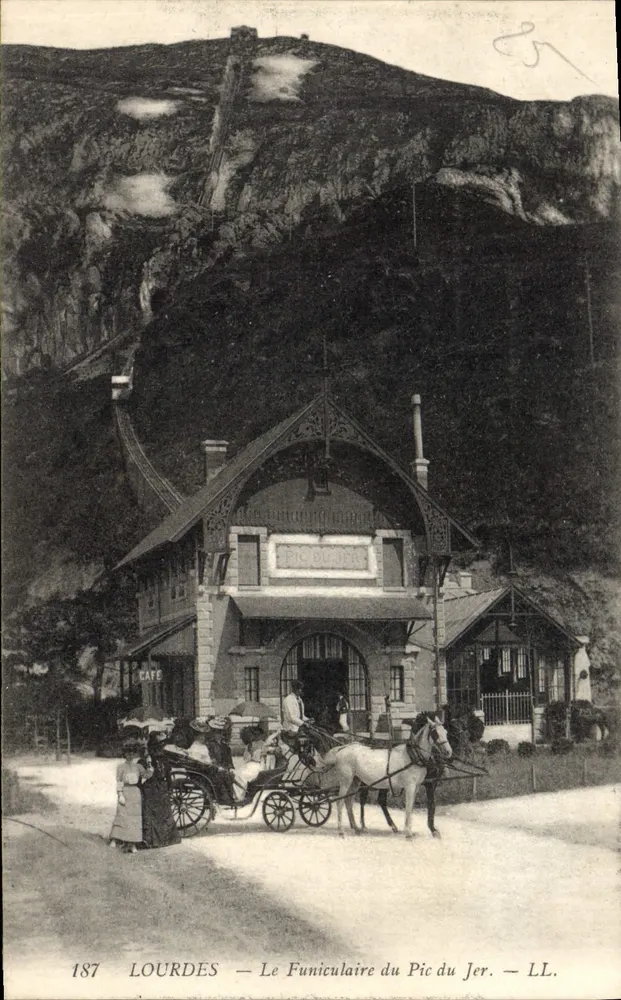 Lourdes — O Funicular do Pic du Jer — LL. n° 187 - Frente