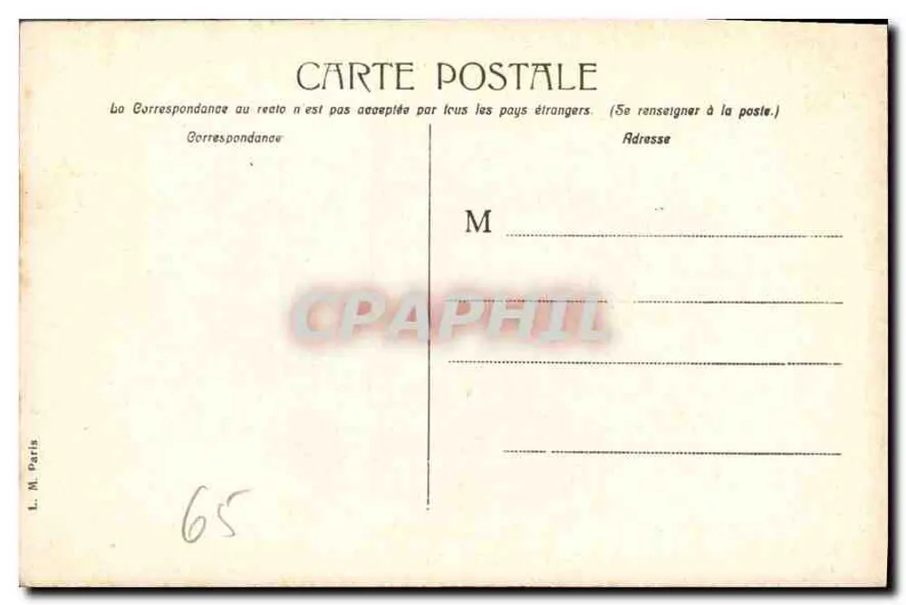 Lourdes - Ogólny widok katedry — L. M. Paris - Rewers