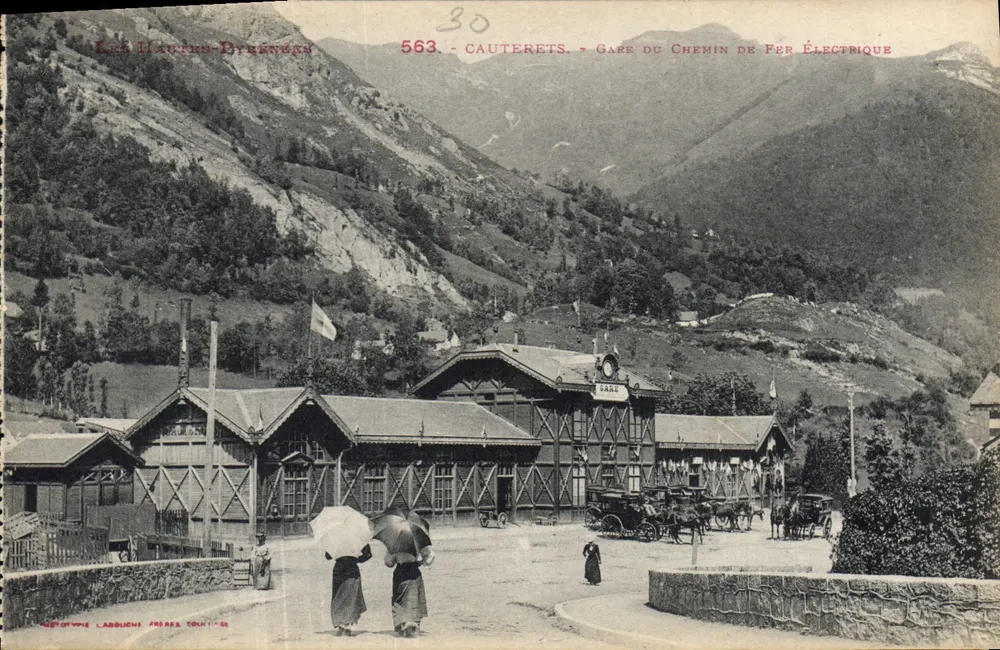 Cauterets — Bahnhof der Elektrischen Bahn — Verleger: Labouché, Toulouse - Vorderseite