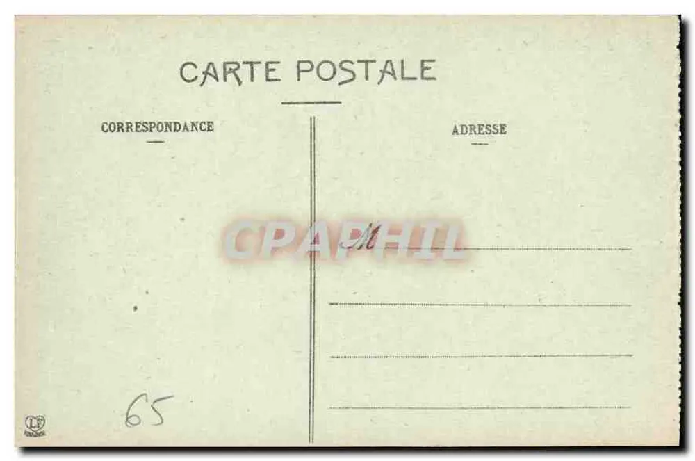 Cauterets — Bahnhof der Elektrischen Bahn — Verleger: Labouché, Toulouse - Rückseite