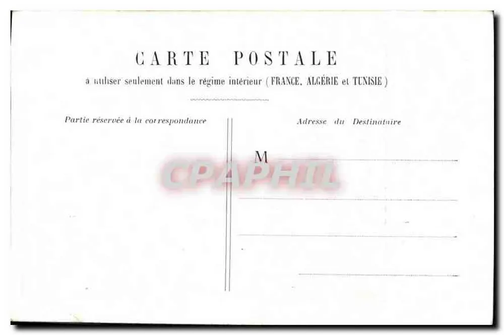Frau mit der Mandoline — Kontemplative Szene — Innere Karte (Frankreich, Algerien, Tunesien) - Rückseite