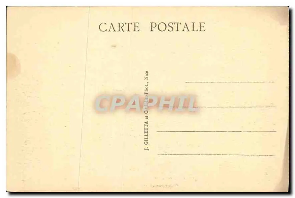 Ponte da MESCLA sobre o Var — J. Gilletta, Nice - Verso