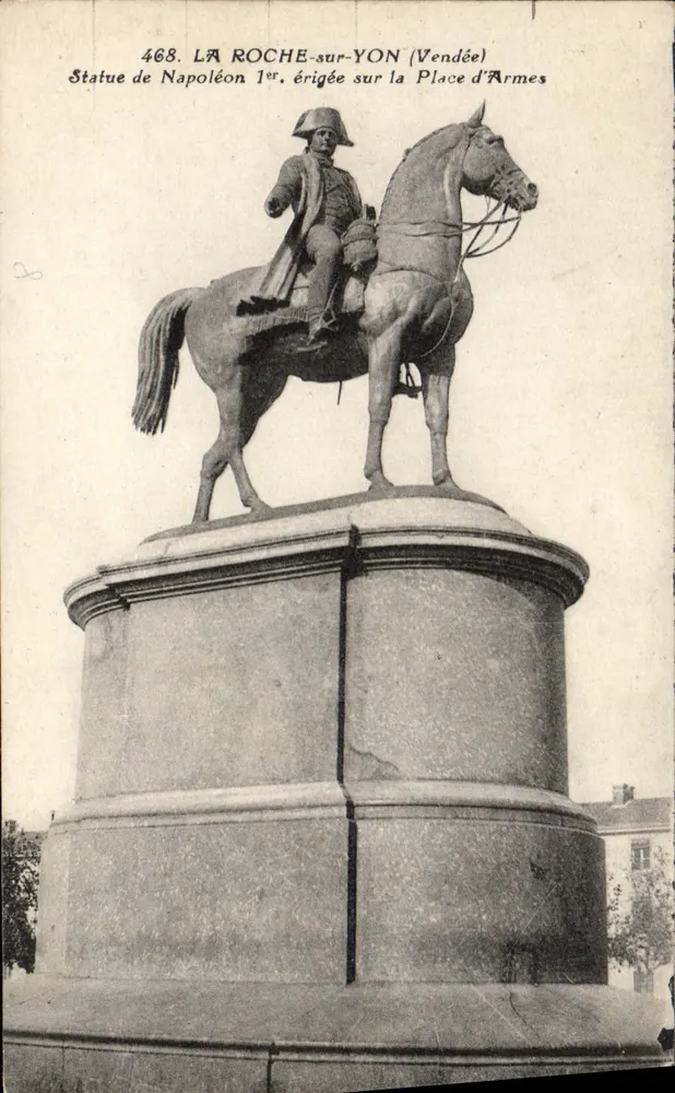 Statue des Napoleon I. auf La Roche-sur-Yon — Vendée — Verlag Jéhilt-Poign. Mortaune, Nr. 468 - Vorderseite