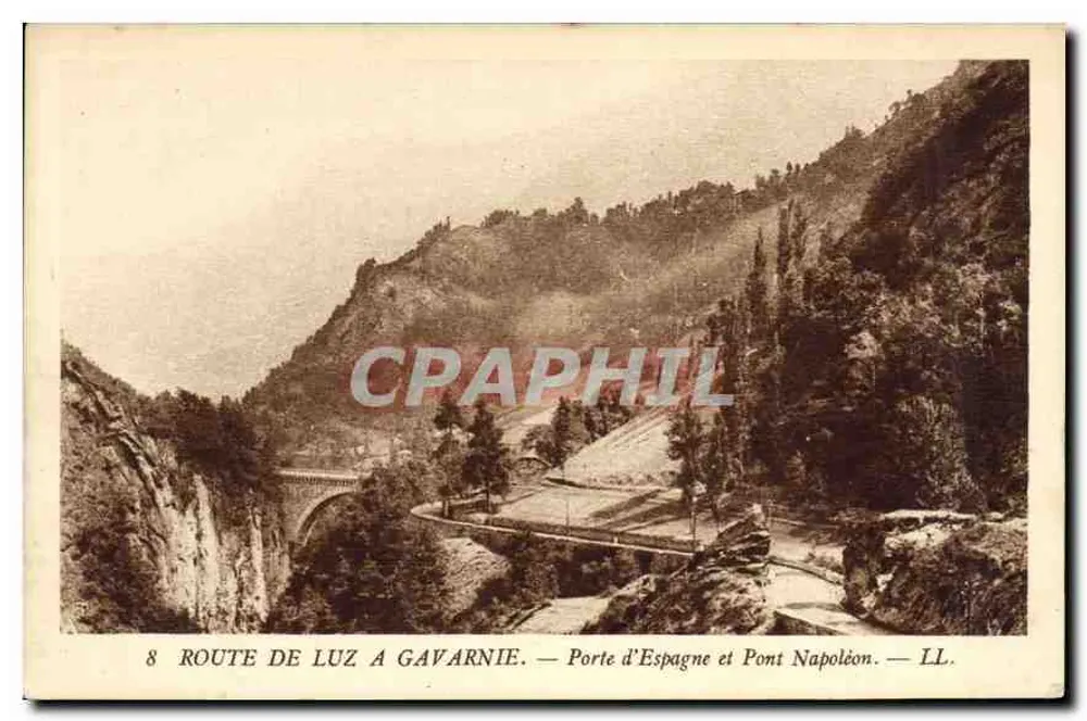 Route von Luz nach Gavarnie — Porte d'Espagne und Pont Napoléon — LL. - Vorderseite