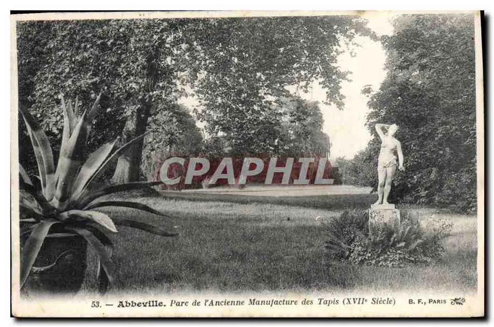 Abbeville. Park der ehemaligen Teppichmanufaktur (17. Jahrhundert) — B. F., Paris, Nr. 53 - Vorderseite