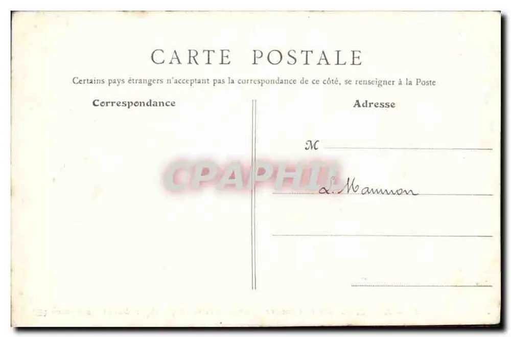 Abbeville. Park der ehemaligen Teppichmanufaktur (17. Jahrhundert) — B. F., Paris, Nr. 53 - Rückseite