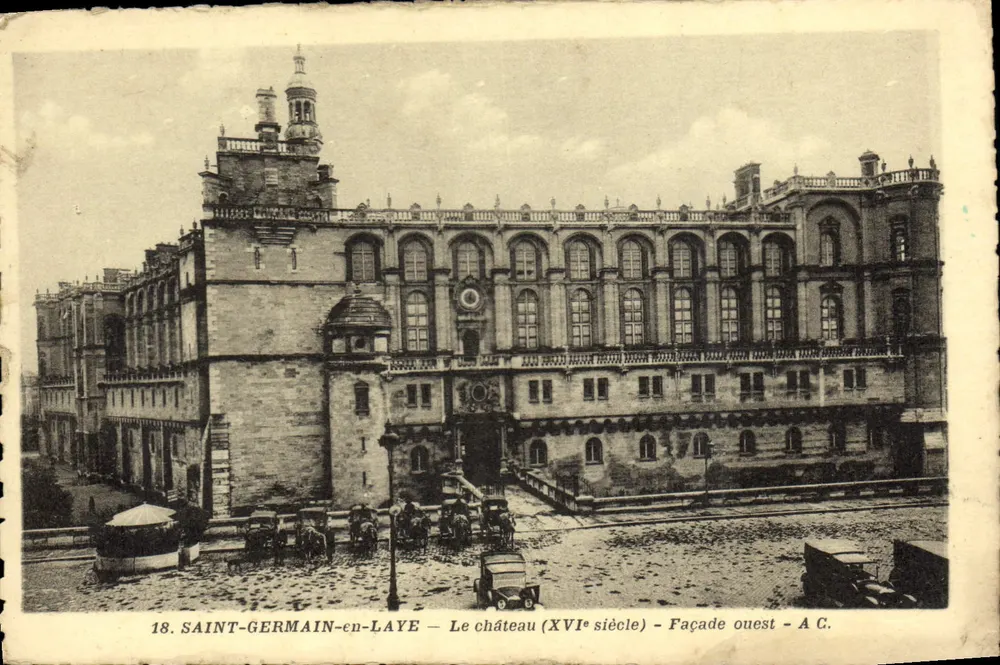 Saint-Germain-en-Laye — Das Schloss (16. Jahrhundert) — Westfassade — A.C. - Vorderseite