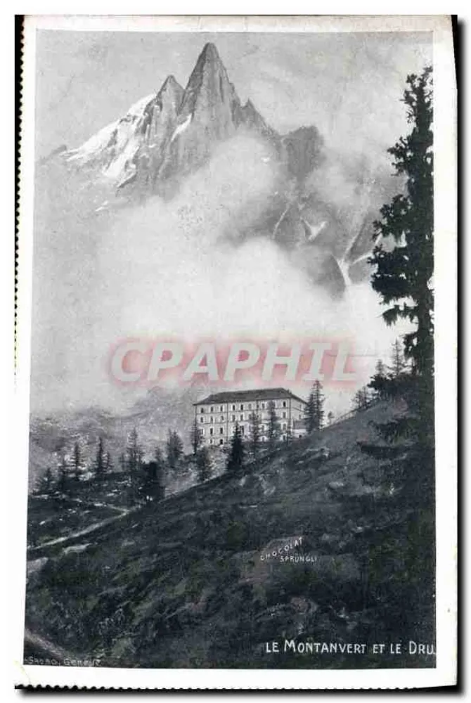 Le Montanvert und der Dru — Chamonix — Chocolats Lindt & Sprüngli, Zürich - Vorderseite